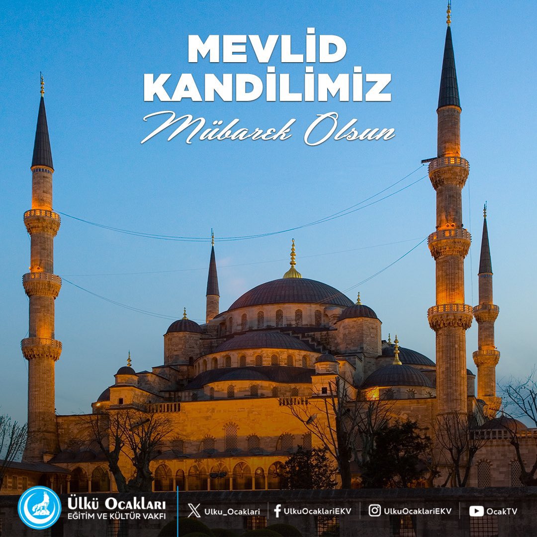 Nevşehir Ülkü Ocakları'ndan Mevlid Kandili Kutlama Mesajı