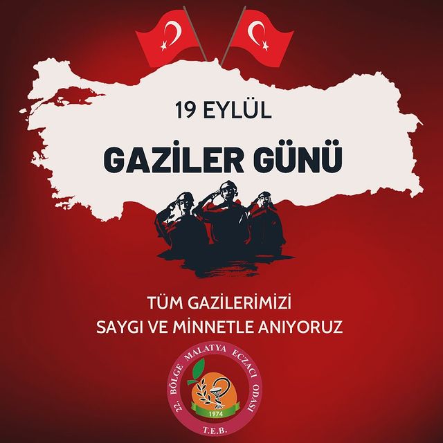 Malatya Eczacılar Odası'ndan Gaziler Günü Kutlamaları Mesajı