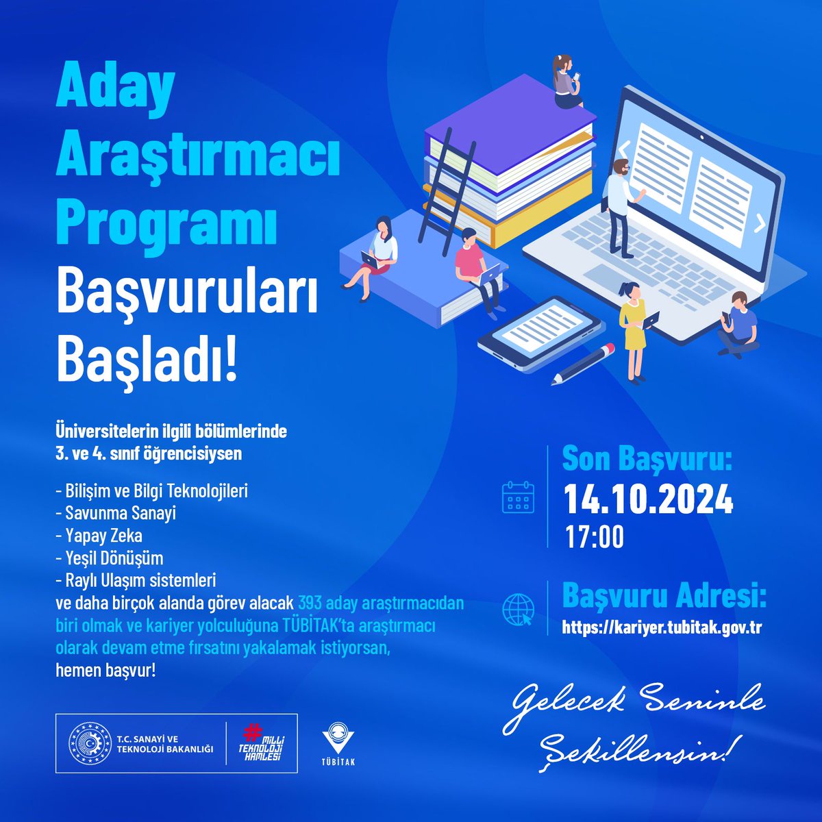 TÜBİTAK Tarafından Düzenlenen Aday Araştırmacı Programı Başvuruları Başladı