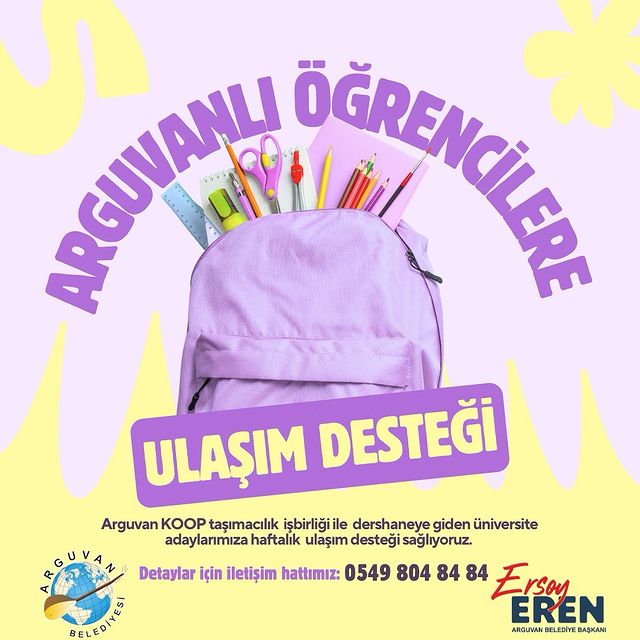 Arguvanlı Üniversite Adaylarına Ulaşım Desteği