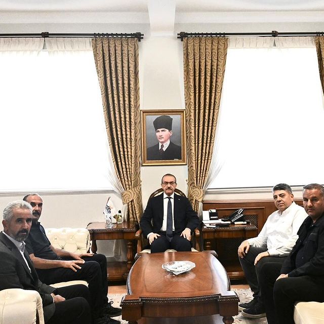 Malatya TSO Meclis Üyesi Zeynel Taş ile Madencilik Komitesi Üyeleri, Valilik Ziyaretinde Bulundu