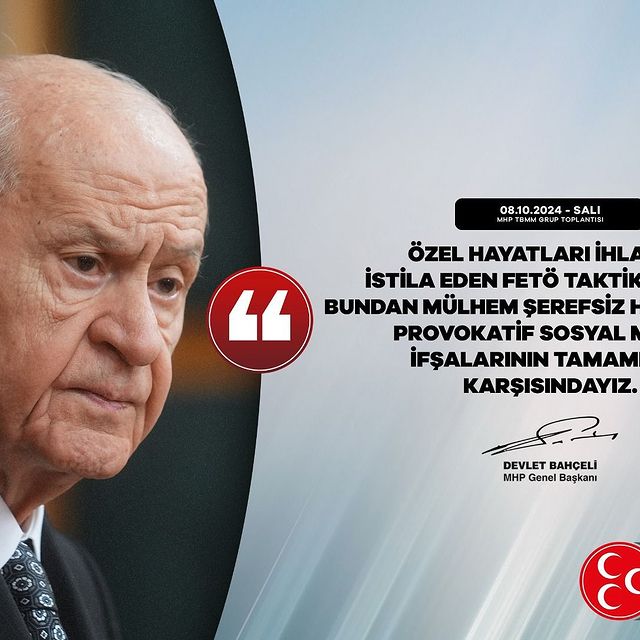 MHP Genel Başkanı Bahçeli'den Sosyal Medya İhlalleri ve FETÖ Taktikleri Açıklaması