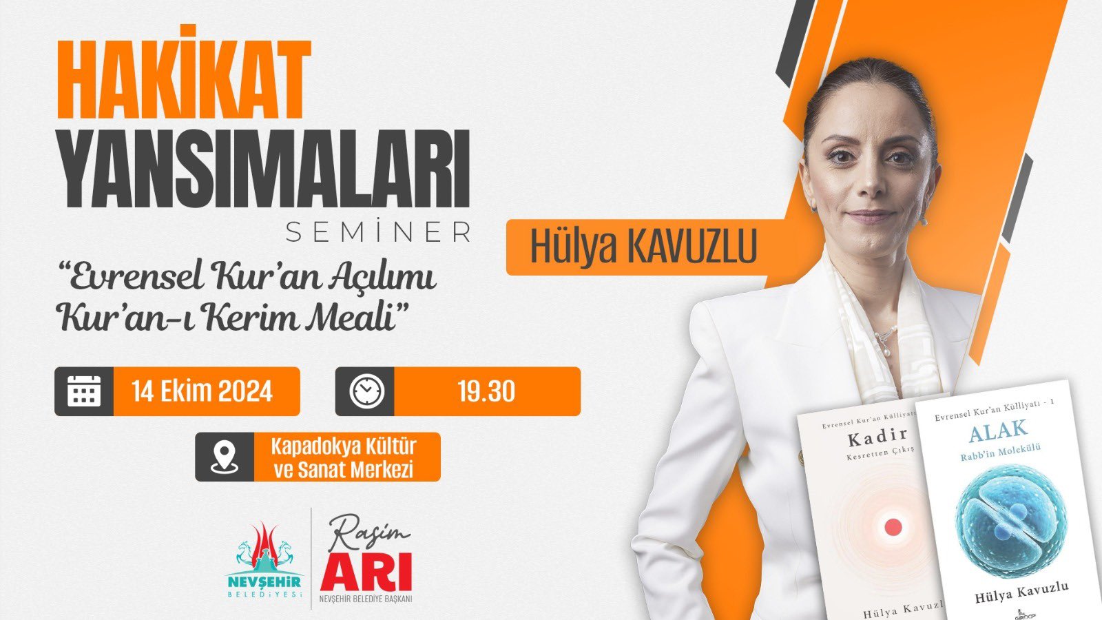 Hülya Kavuzlu, Hakikat Yansımaları Semineri İle Dinleyicilere Hitap Etti