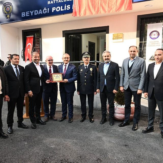 Malatya Valisi Seddar Yavuz, Beydağı Polis Merkezi Amirliği Hizmet Binasının Açılışını Yaptı