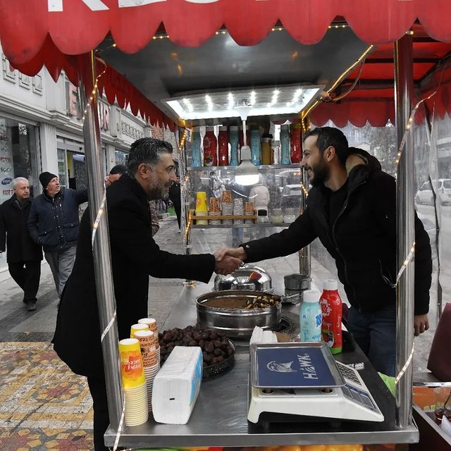 İnönü Caddesi'nde Esnaf Ziyareti ve Dayanışma Vurgusu