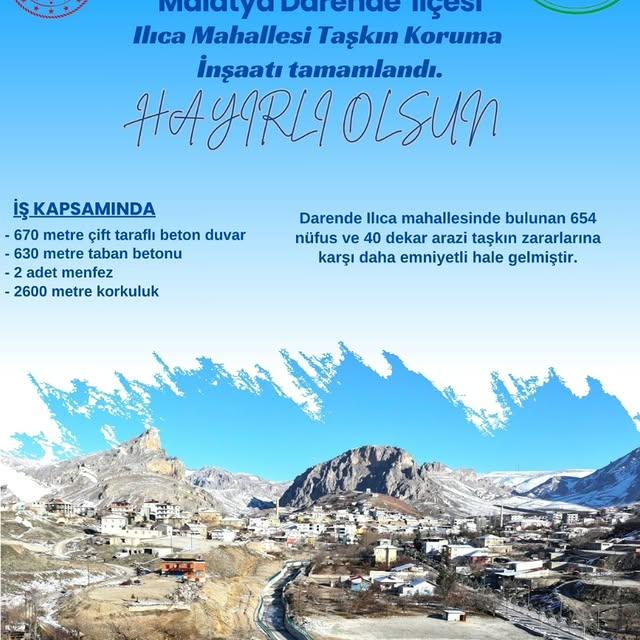 Ilıca Mahallesi'nde Taşkın Koruma İnşaatı Başarıyla Tamamlandı