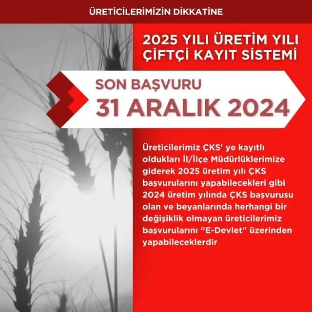 Malatya Tarım İl Müdürlüğü Çiftçilere Uyarı Yaptı: Tarımsal Destekler İçin Başvuru Süresi Belirlendi