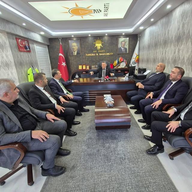 AK Parti Genel Başkan Yardımcısı Fatih Şahin, Tunceli İl Başkanlığını Ziyaret Etti