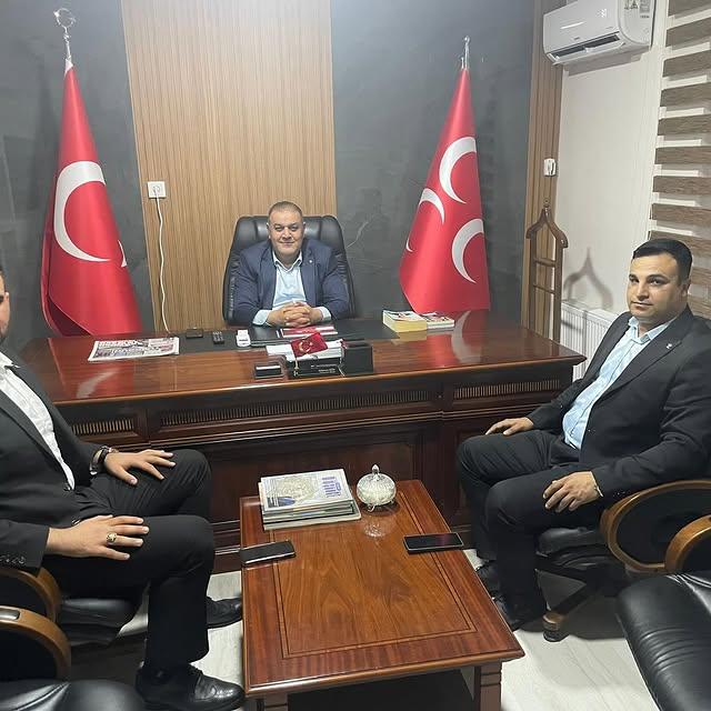 MHP Malatya İl Başkanlığı, Faruk Şeyhanlıoğlu ve Hacı Heşeye'yi Ağırladı