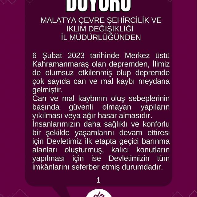 Deprem Sonrası Kaçak Yapılaşmaya Karşı Uyarı