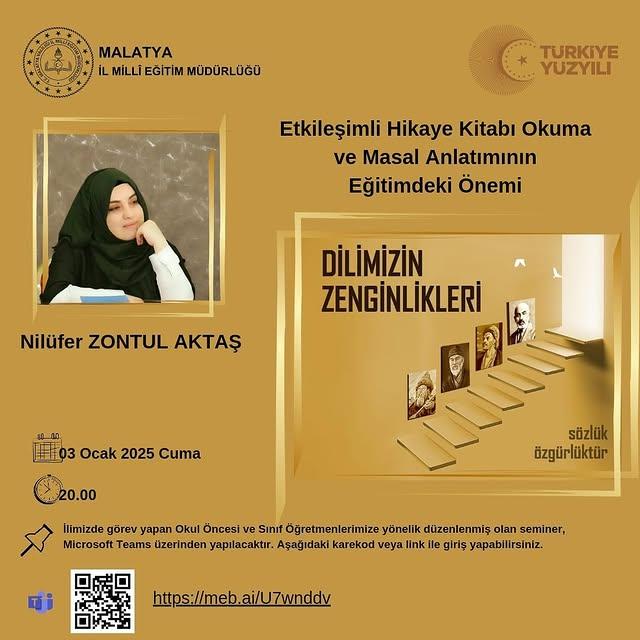 
Malatya İl Milli Eğitim Müdürlüğü Öğretmenler İçin Seminer Düzenliyor
