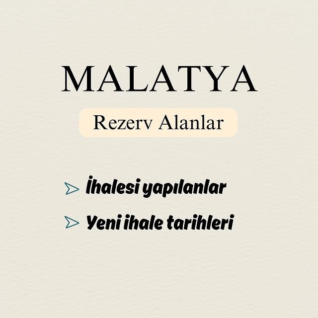 Abdurrahman Babacan Malatya'daki Rezerv Alan Projeleri Hakkında Açıklama Yaptı