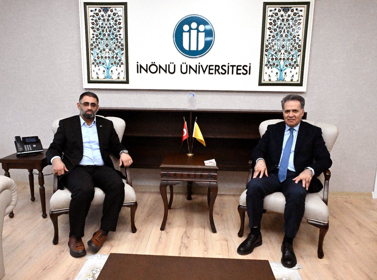 UDEF Başkanı Abdullah Muhammed İslam, Malatya İnönü Üniversitesi Rektörü Prof. Dr. Nusret Akpolat'ı Ziyaret Etti