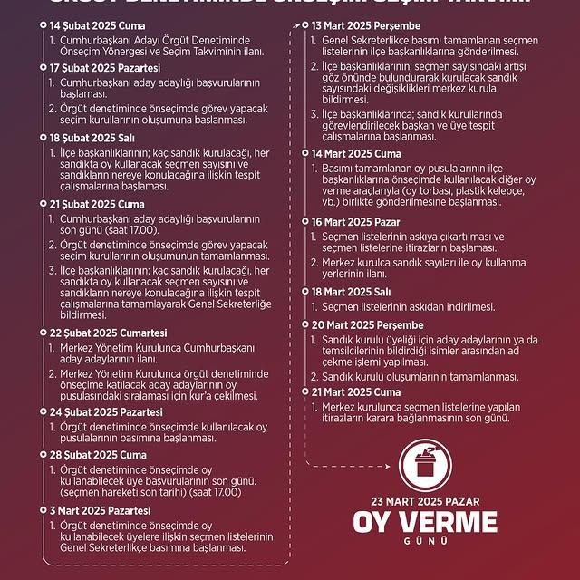 Cumhurbaşkanlığı Adaylarının Önemli Adımları: Denetim ve Önseçim Takvimi