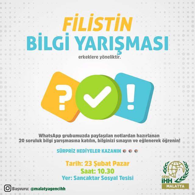 Filistin Bilgisi Yarışmasında Sürpriz Hediyeler Kazanın!