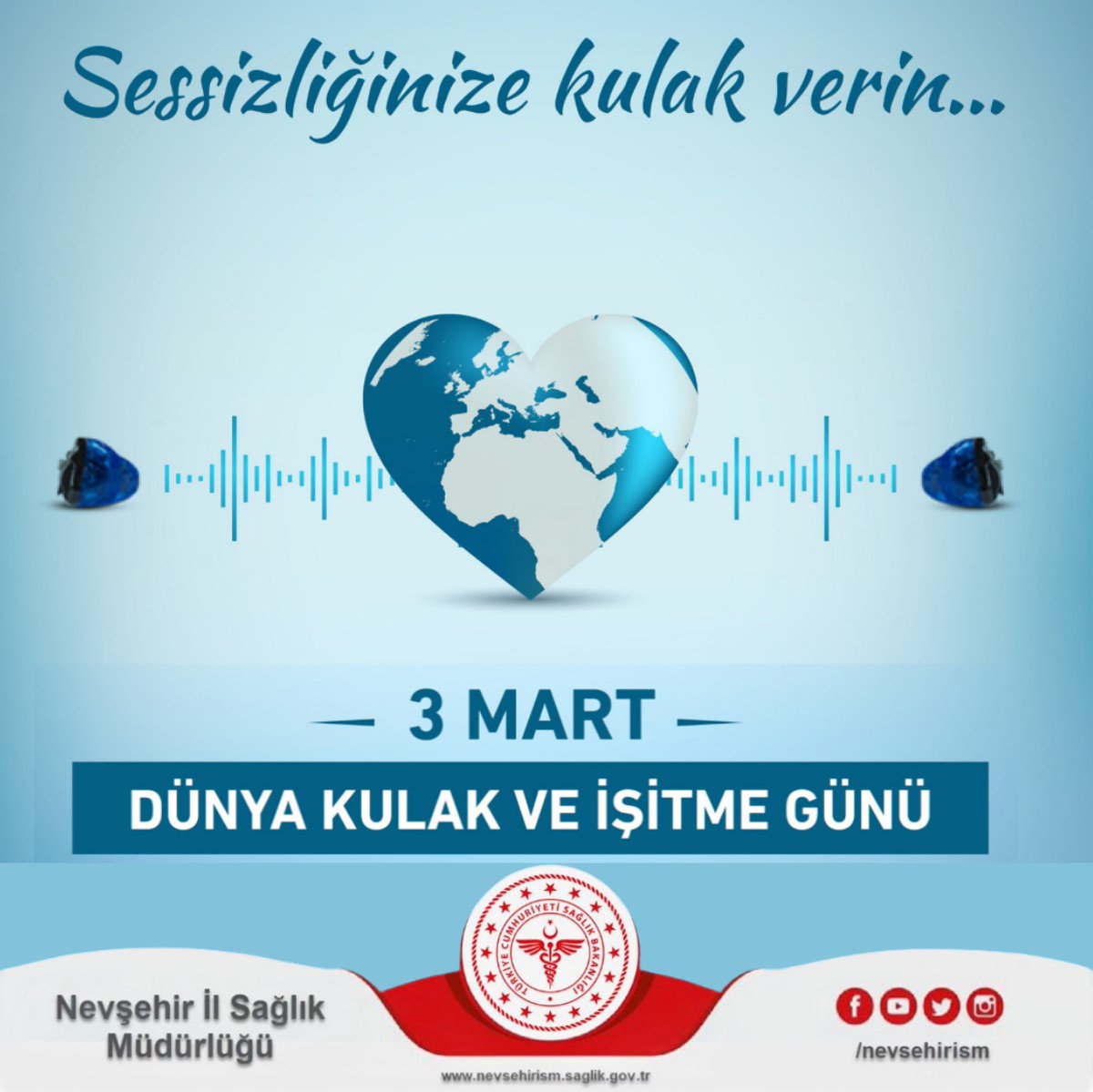 Dünya Kulak ve İşitme Günü'ne Katılanların İl Sağlık Müdürlüğüne Uyarısı
