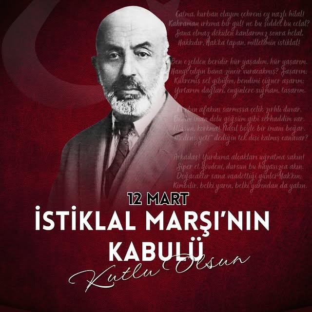 Arapgir Belediye Başkanı'ndan 12 Mart Mesajı: İstiklal Marşı ve Mehmet Akif Ersoy Anması