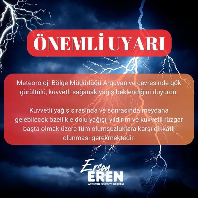 Argıvan'da Meteorolojik Uyarı: Rüzgar, Yağış ve Yıldırım Tehlikesi