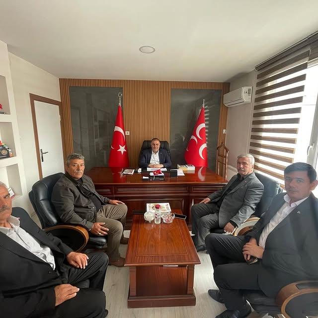 MHP Malatya İl Başkanlığı'na Hekimhan İlçe Başkanı Ziyareti