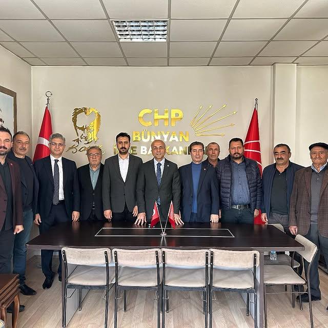 CHP Kayseri İl Teşkilatı Bünyan'da Ziyaretlerde Bulundu