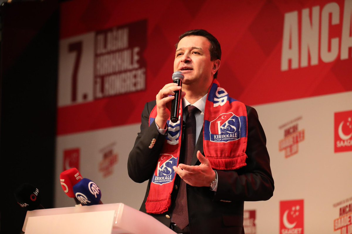 Saadet Partisi Kırıkkale İl Kongresinde Yeni Üyelere Rozet Töreni