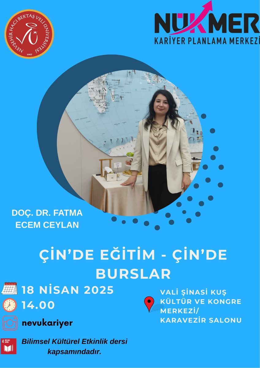 Nevşehir Hacı Bektaş Veli Üniversitesi Çin Dili Edebiyatı Öğrencilerini Geleceğe Hazırlaracak Seminer