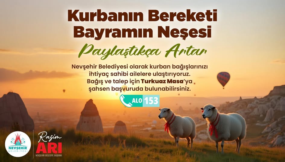 Nevşehir Belediyesi, Kurban Bayramı'nda 