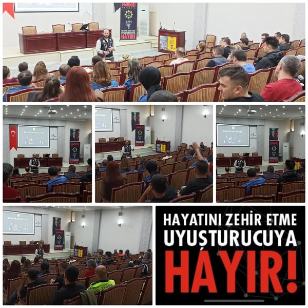 Nevşehir Emniyetinden Öğrencilere ve Muhtarlara Narkotik Bilgilendirmesi