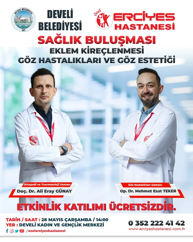 Özel Erciyes Kartal Hastanesi Develi'de Sağlık Buluşması Düzenliyor