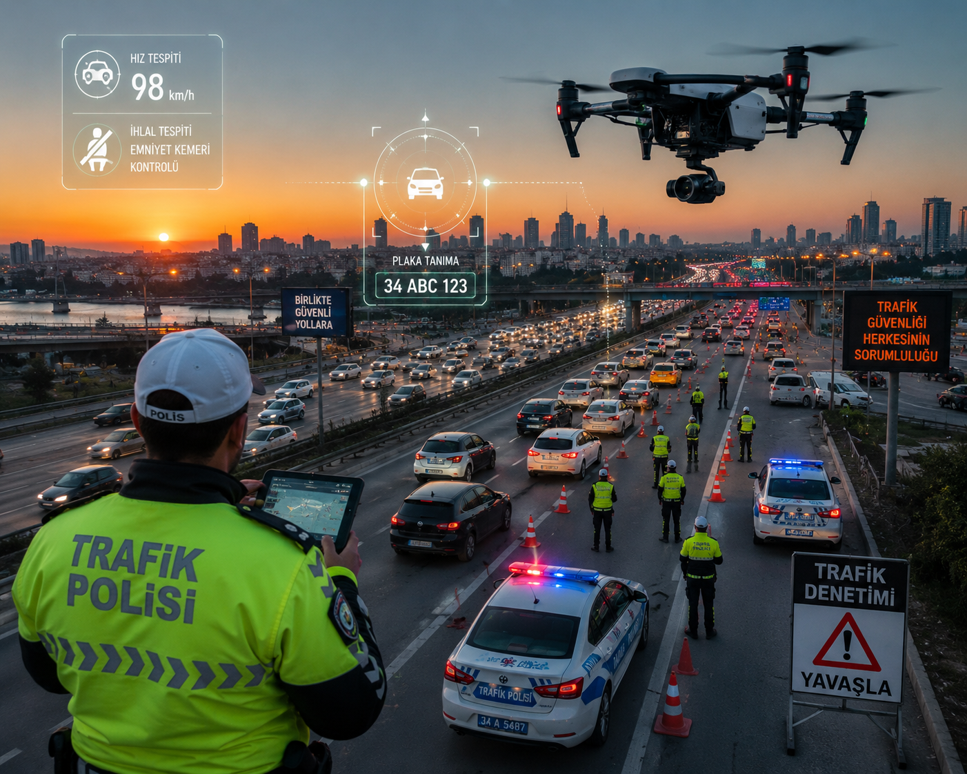 Türkiye Genelinde Trafikte Yeni Dönem: Drone Destekli Denetimler Arttı